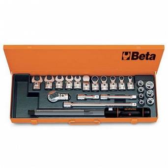 BETA 671N/C20  Pokrętło dynamometryczne klikowe 668N/20 z głowicami i akcesoriami  1/2"