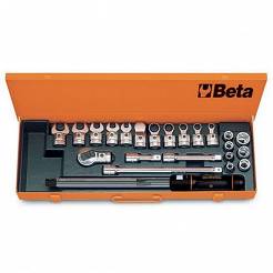 BETA 671N/C20  Pokrętło dynamometryczne klikowe 668N/20 z głowicami i akcesoriami  1/2"
